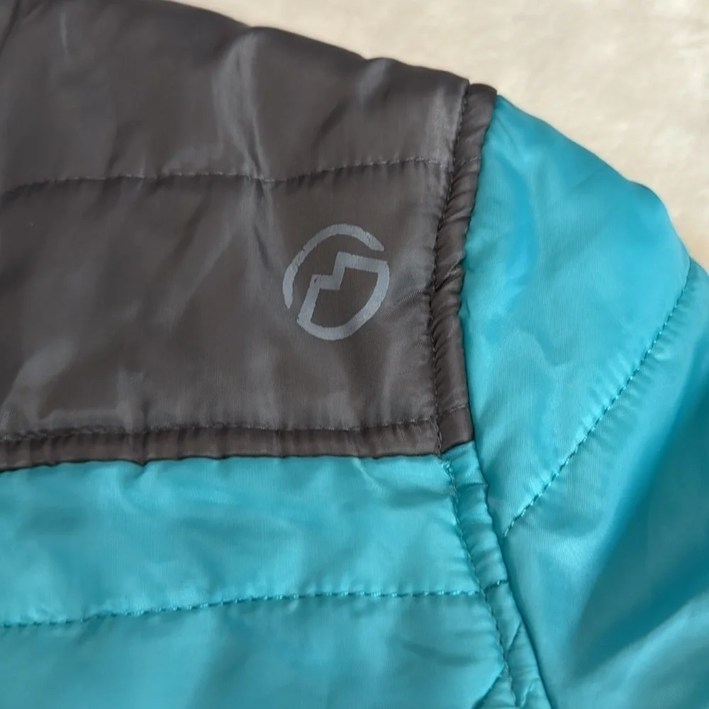Magellan Teal and Gray Unisex Puffer Jacket